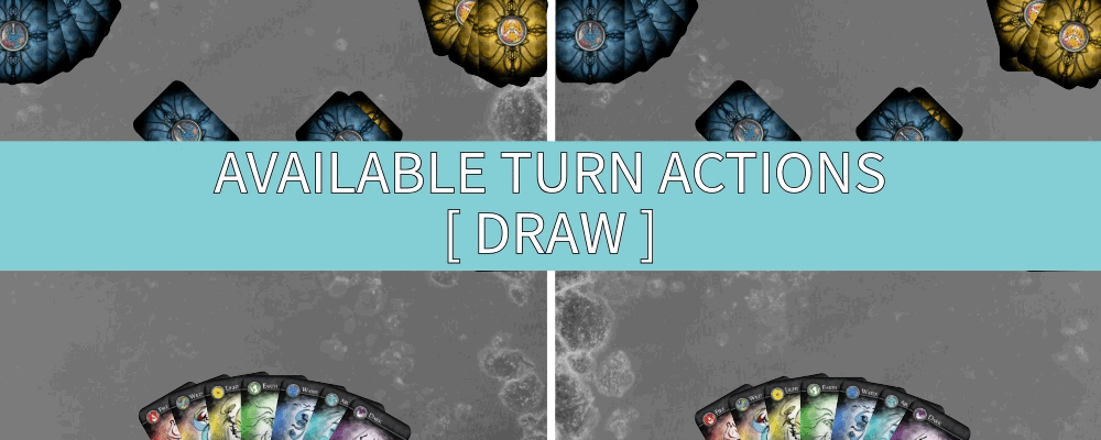The Draw action: a card drawn from the Raven Deck
